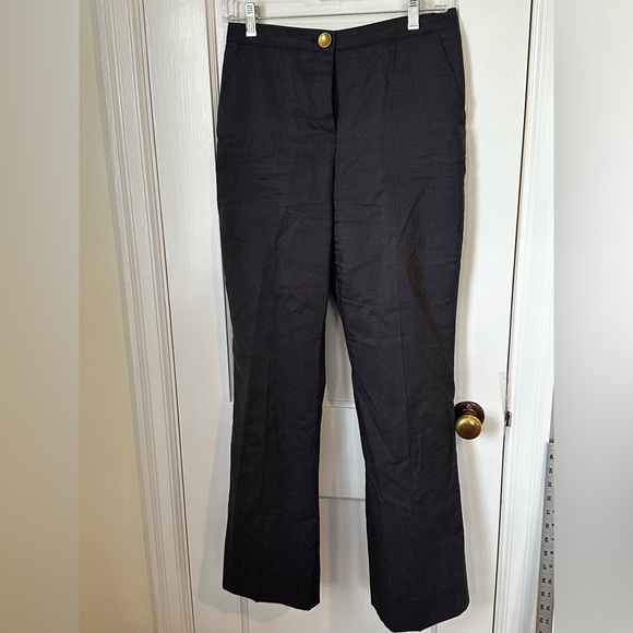 Escada Pants - Navy Pinstripe Pants